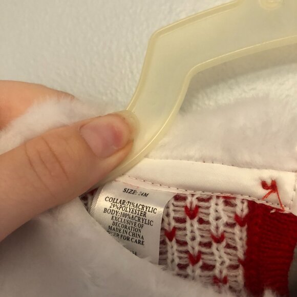 holiday sweater dress, baby sweataer dress, toddler sweater dress, holiday dress - Picture 6 of 7